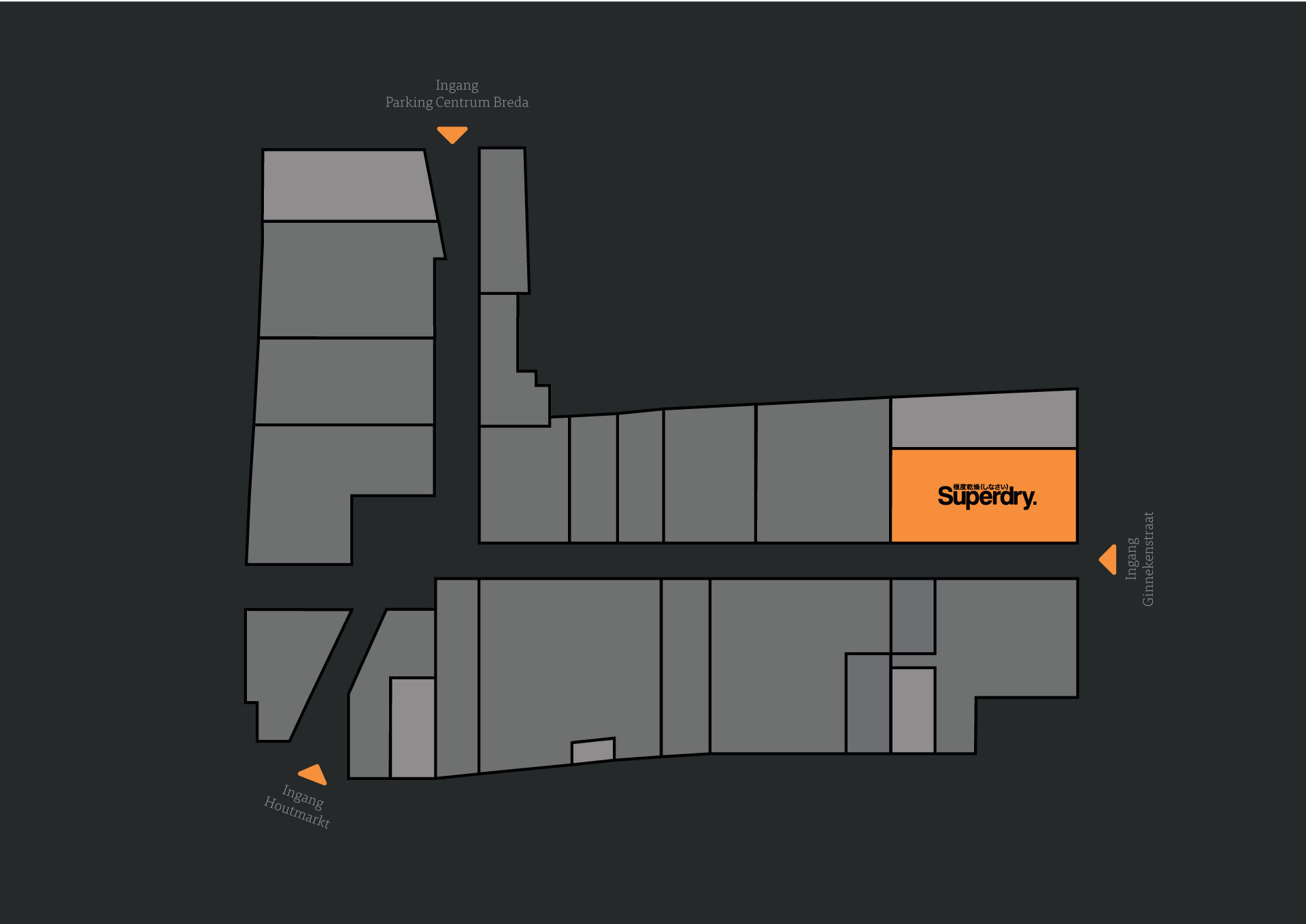 Plattegrond Superdry